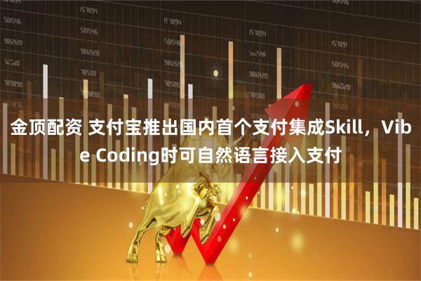 金顶配资 支付宝推出国内首个支付集成Skill,Vibe Coding时可自然语言接入支付